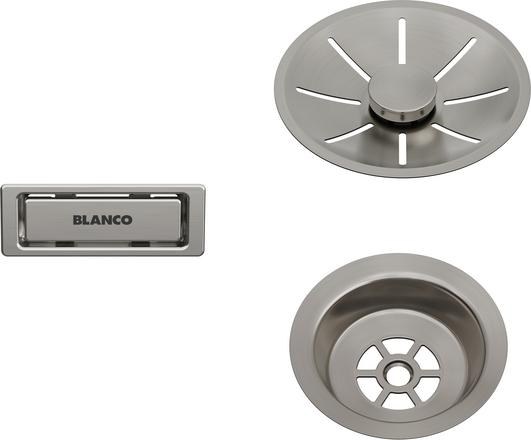 Komponentenset Blanco InFino in Satin platinum Ausführung, für ein Becken