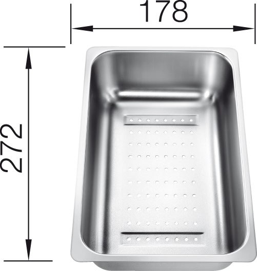 Schale Blanco 220736 für Spülen Zia 6 S, Edelstahl
