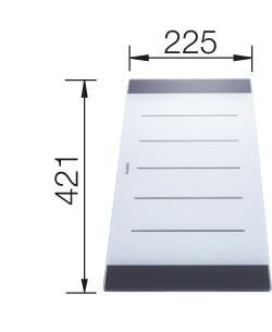 krájecí deska skleněná pro AXIA II 417x225