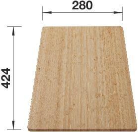 Bambusová krájecí deska Blanco 239449, 424 x 280 mm, pro Solis a Zerox