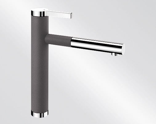Kitchen tap Blanco Linee‑S Grey stone