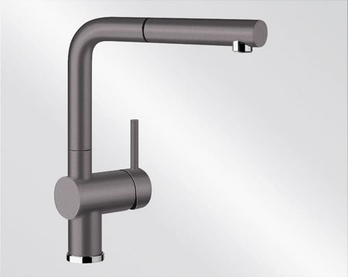 Blanco Linus‑S kitchen tap in Grey Stone