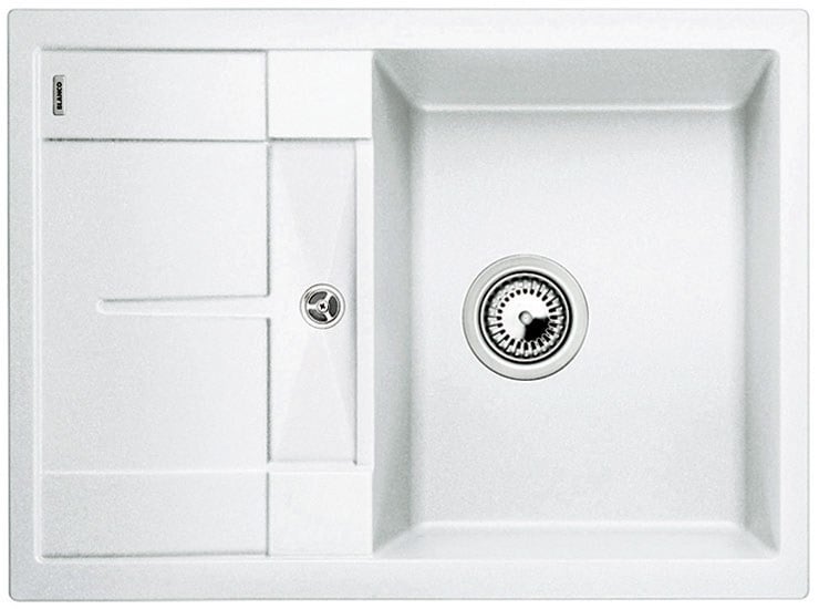 Kitchen sink Blanco Metra 45 S Compact White, without overflow