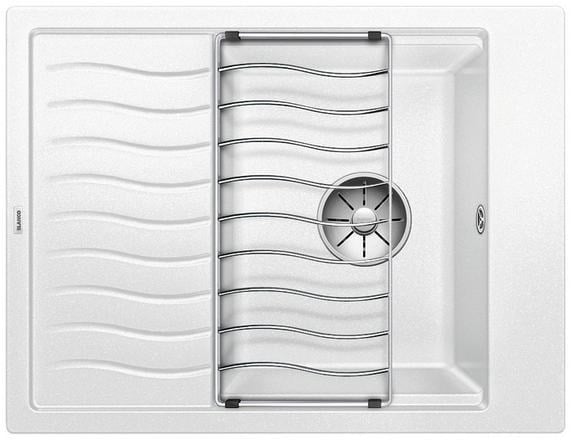 Küchen‑Spüle Blanco Elon 45 S, mit Ablaufgitter, Weiß