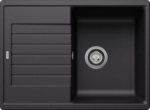 Blanco Zia 45 S Compact kitchen sink in Black, without offset