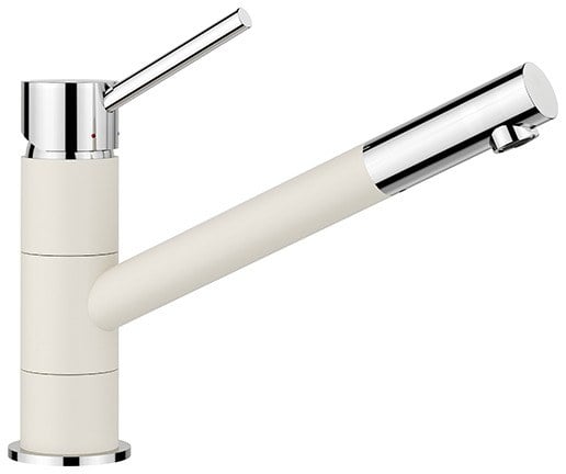 Kuchyňská baterie Blanco KANO bílá soft/chrom bez sprchy