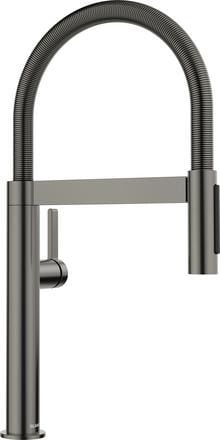 Kuchyňská baterie se sprchou Blanco CULINA-S Mini II PVD satin dark steel, sprcha s přepínáním
