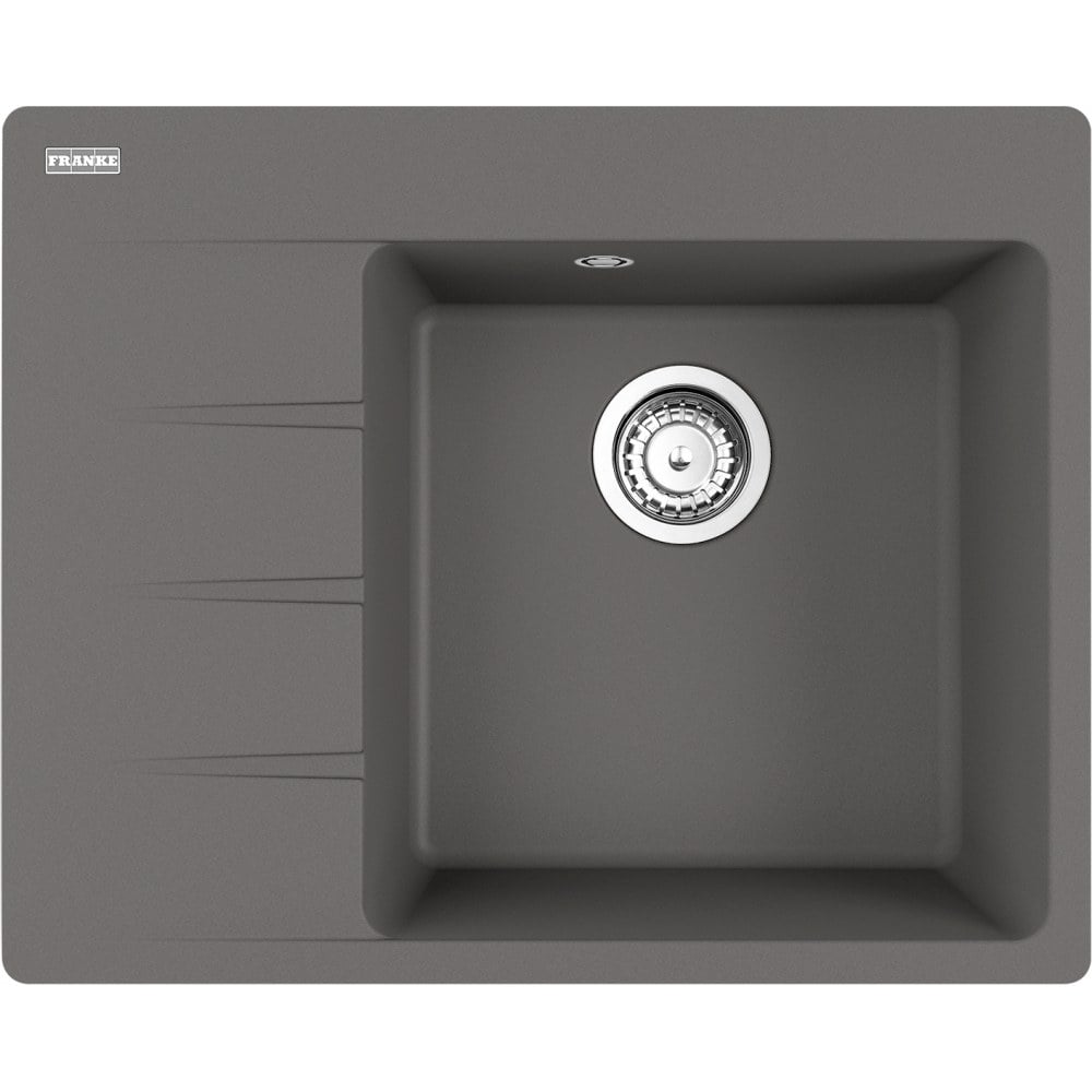 Kuchyňský fragranitový jednodřez Franke Centro CNG 611-62 TL/7 Šedý kámen, pravý