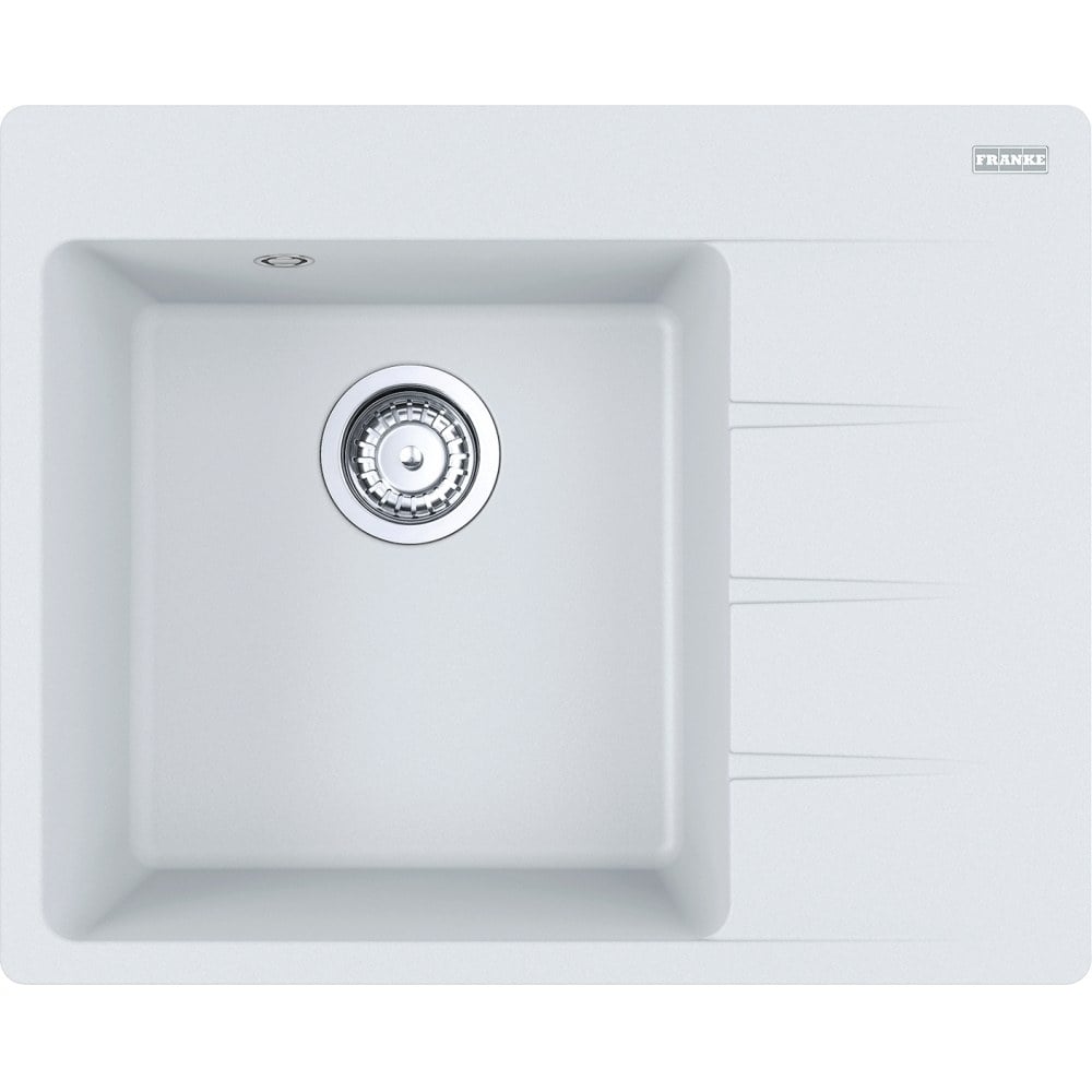Kuchyňský fragranitový jednodřez Franke Centro CNG 611-62 TL/2 Bílá-led, levý