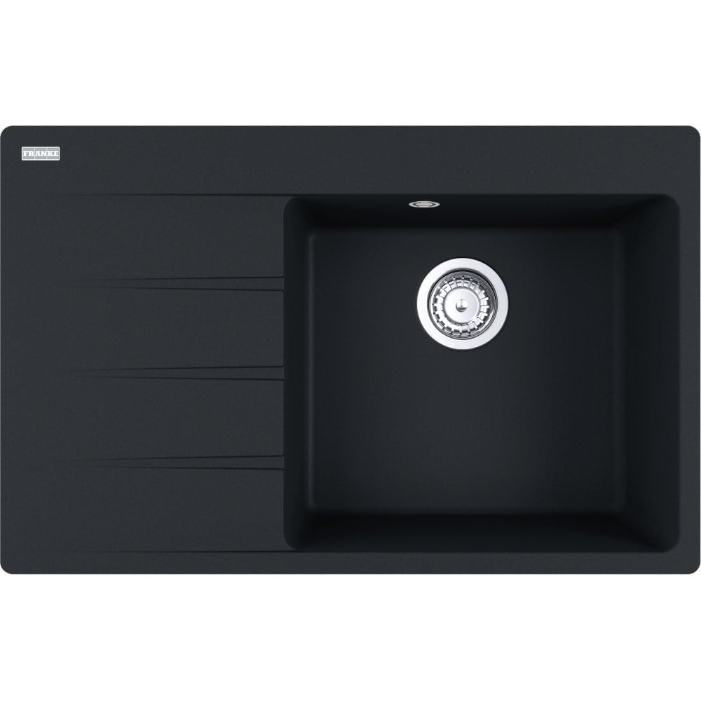 Kuchyňský fragranitový jednodřez Franke Centro CNG 611-78 TL/7 Matná černá, pravý