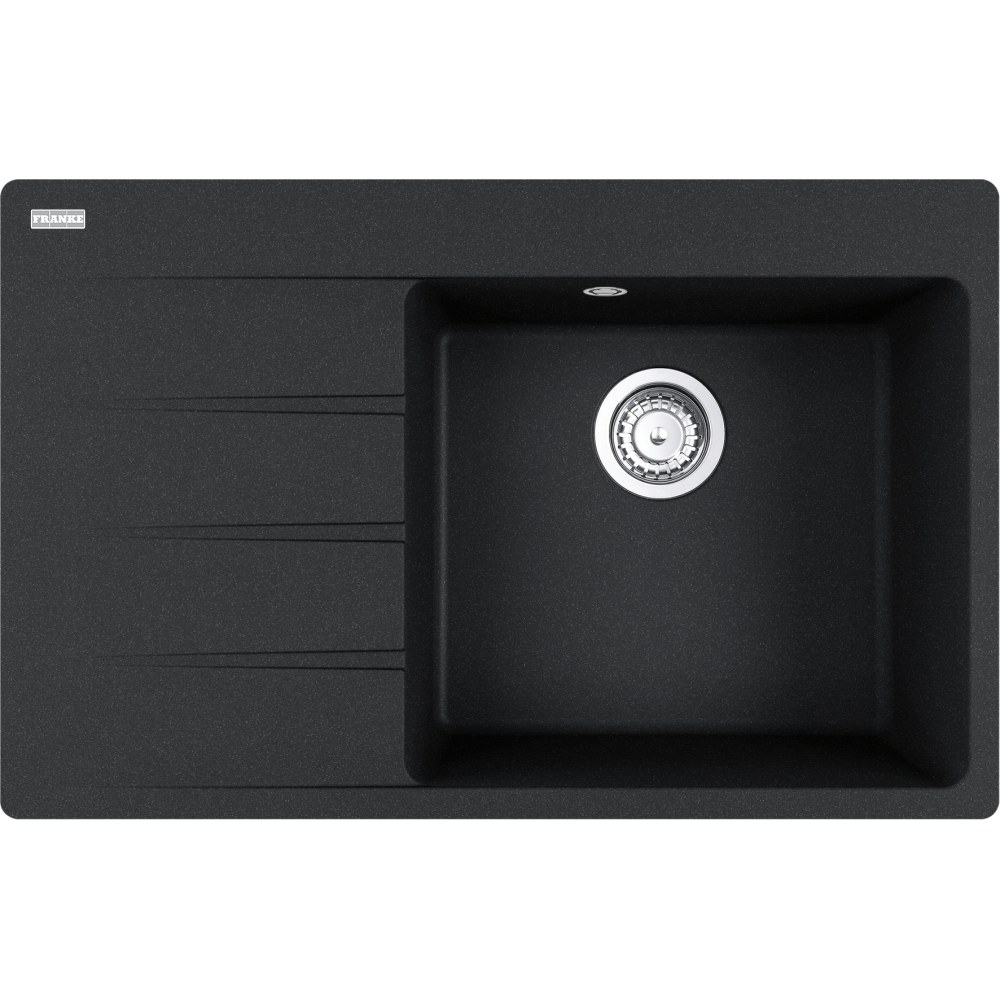 Kuchyňský fragranitový jednodřez Franke Centro CNG 611-78 TL/7 Onyx, pravý