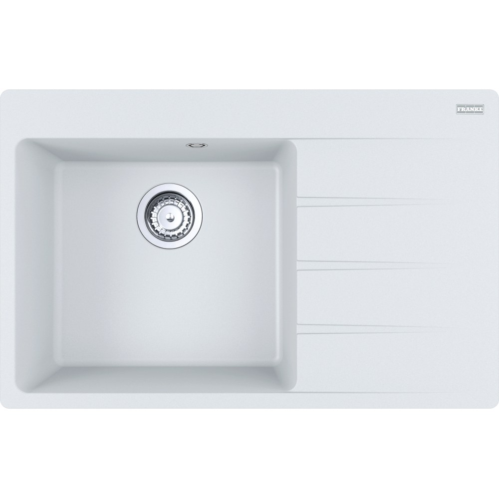Kuchyňský fragranitový jednodřez Franke Centro CNG 611-78 TL/2 Bílá-led, levý