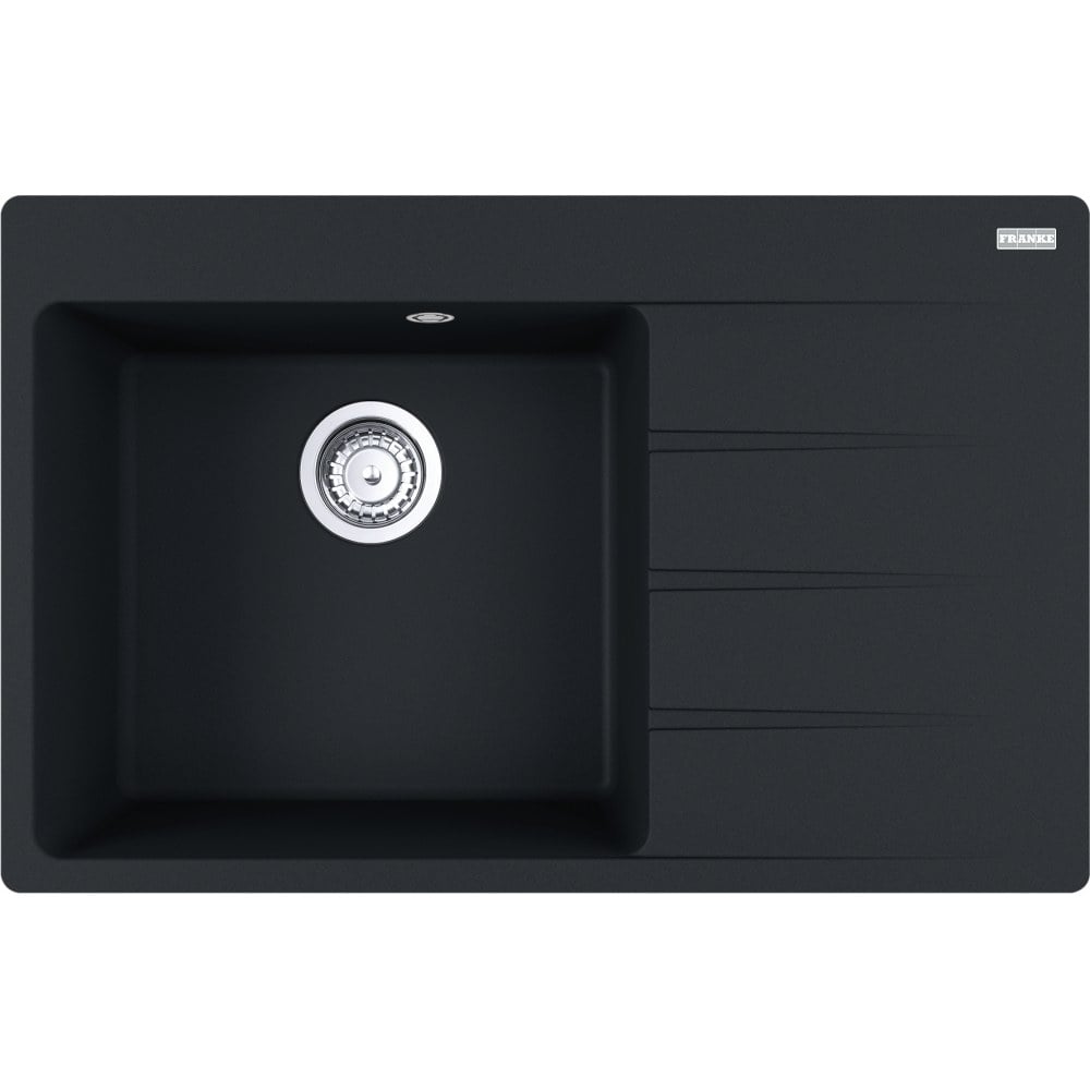 Kuchyňský fragranitový jednodřez Franke Centro CNG 611-78 TL/2 Matná černá, levý