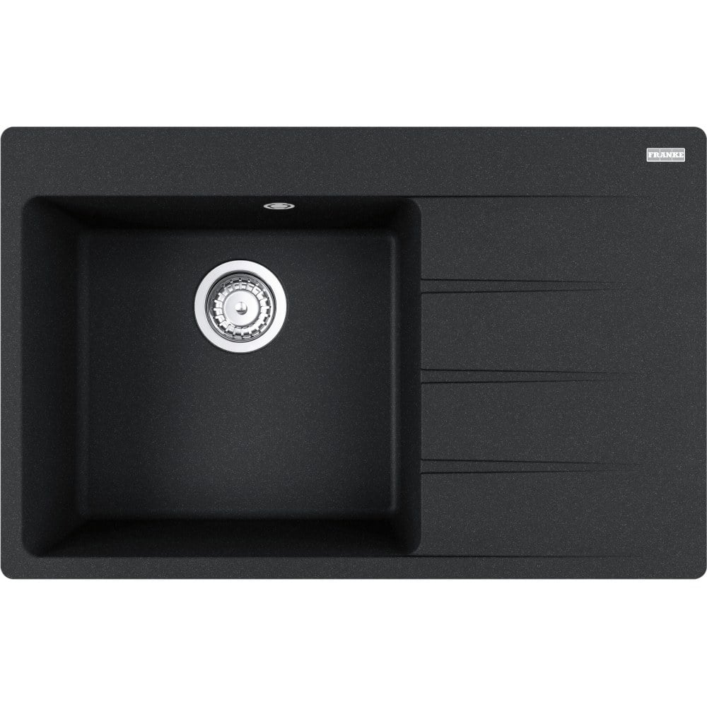 Kuchyňský fragranitový jednodřez Franke Centro CNG 611-78 TL/2 Onyx, levý