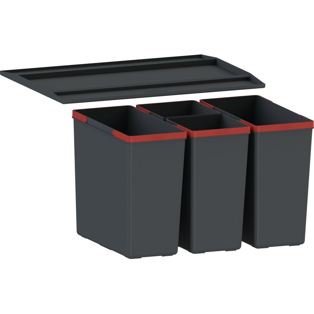 EASYsort 600-2-2, do zásuvky, 2x 14,5 L + 2x 7,4 L