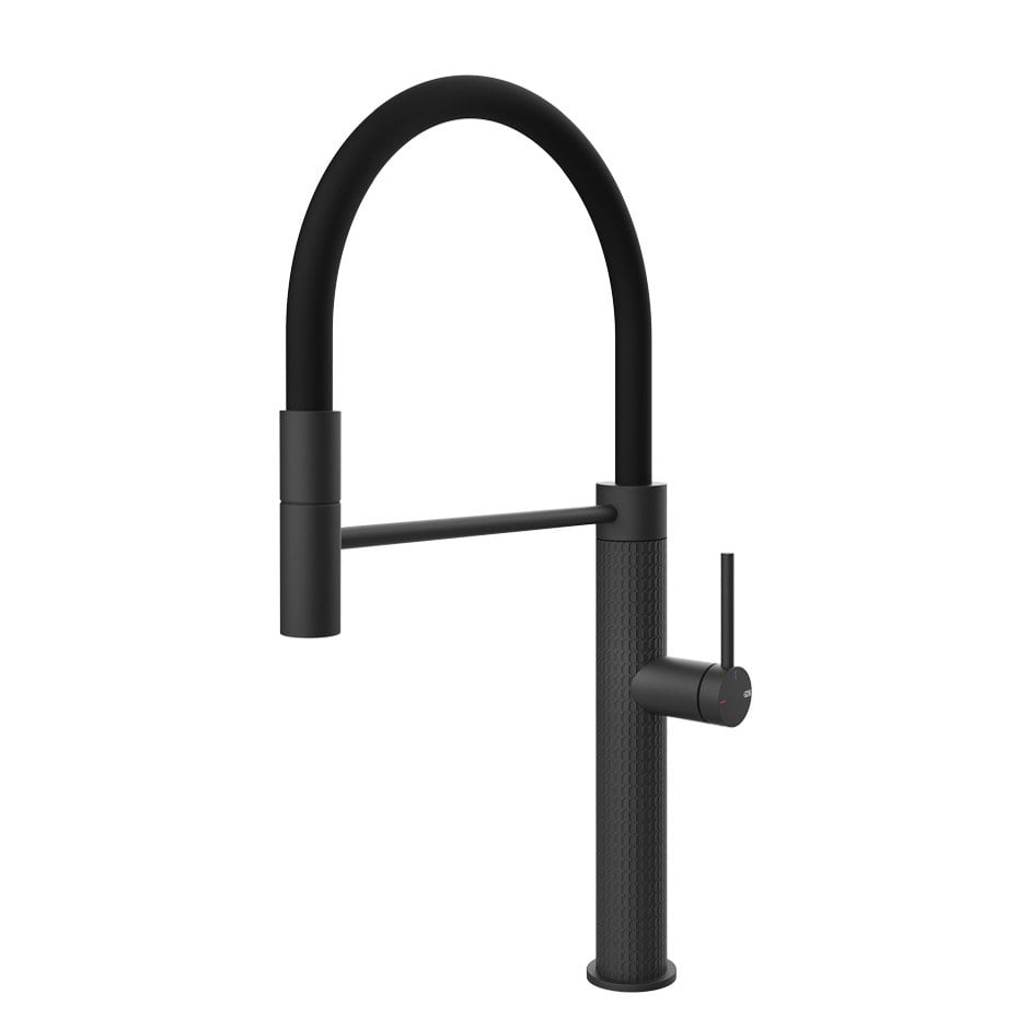 Kuchyňská baterie Gessi 60012-299 47,8 cm z kolekce Meccanica 316 Matte Black