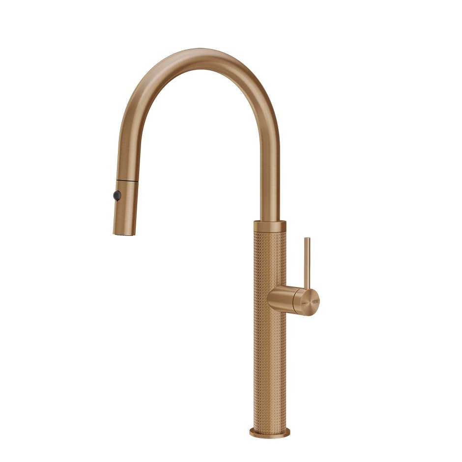 Kuchyňská baterie  Gessi 60026-726 46,5 cm z kolekce Gessi 316 Warm Bronze Brushed PVD