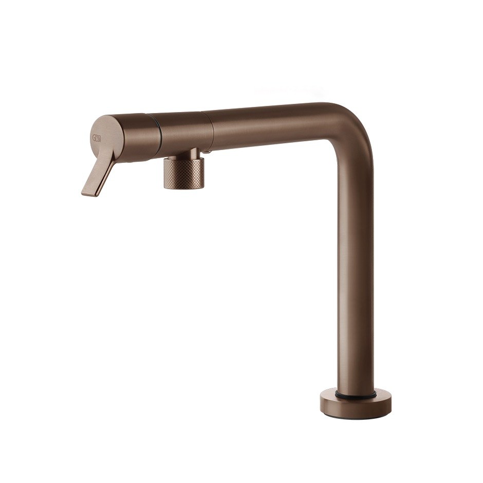 Kuchyňská baterie Gessi s otočnou výpustí 60071-708 29,4 cm z kolekce Su&Giù Copper Brushed PVD