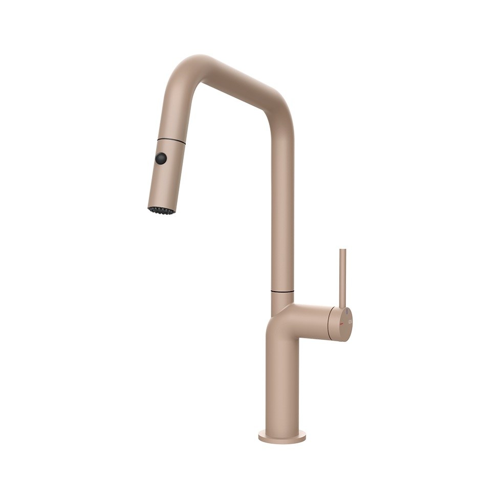 Kuchyňská baterie  Gessi 60307-275 38,7 cm z kolekce Stelo Matt Powder Pink