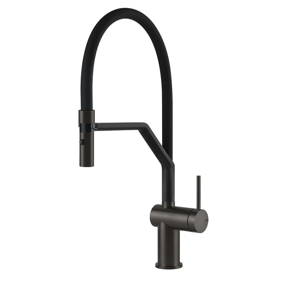 Kuchyňská baterie Gessi 60429-707 46,1 cm Black Metal Brushed PVD