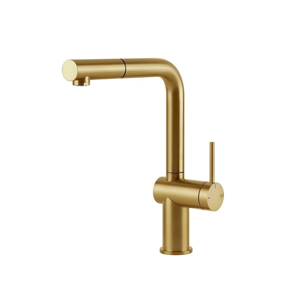 Kuchyňská baterie  Gessi 60433-716 29,3 cm z kolekce Inedito Gold Brushed PVD
