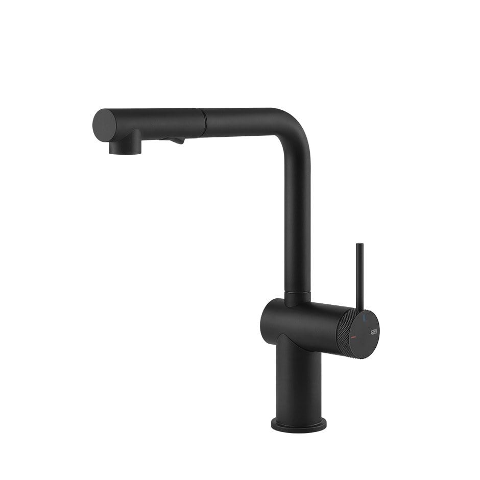 Kuchyňská baterie Gessi 60478-299 30,3 cm z kolekce Inedito Matt Black