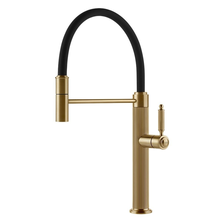 Kuchyňská baterie Gessi Semi-Pro z kolekce Venti20 60634 716 Gold Brushed Pvd