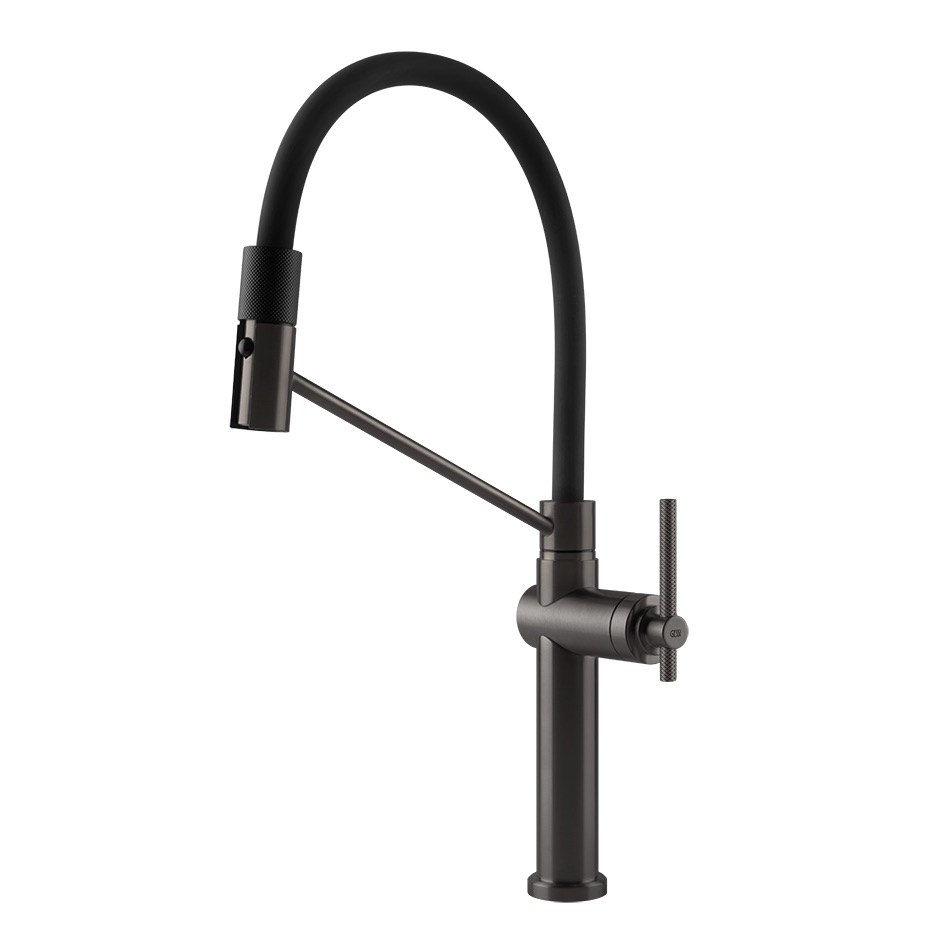 Kuchyňská baterie Gessi 60664-707 50 cm z kolekce Habito Black Metal Brushed PVD