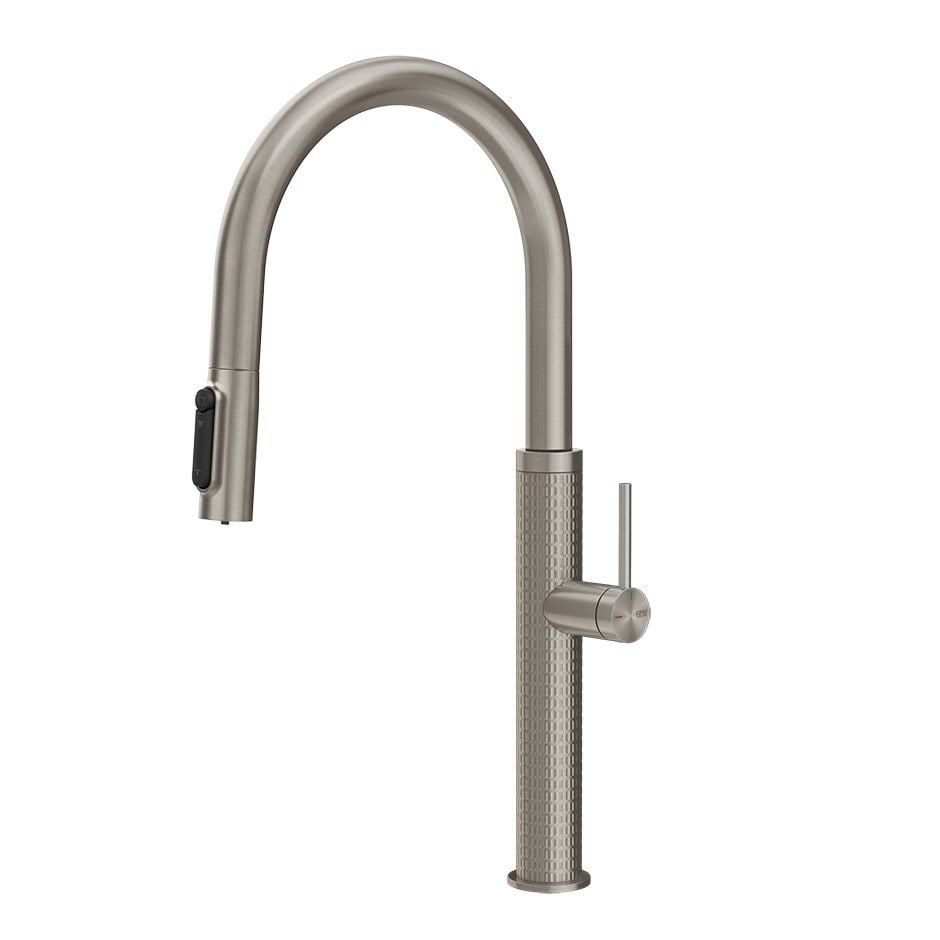 Kuchyňská filtrační baterie Gessi 60824-239 z kolekce 316 Steel Brushed