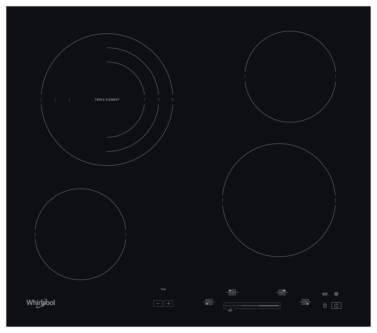 Sklokeramická varná deska Whirlpool AKT 8900 BA