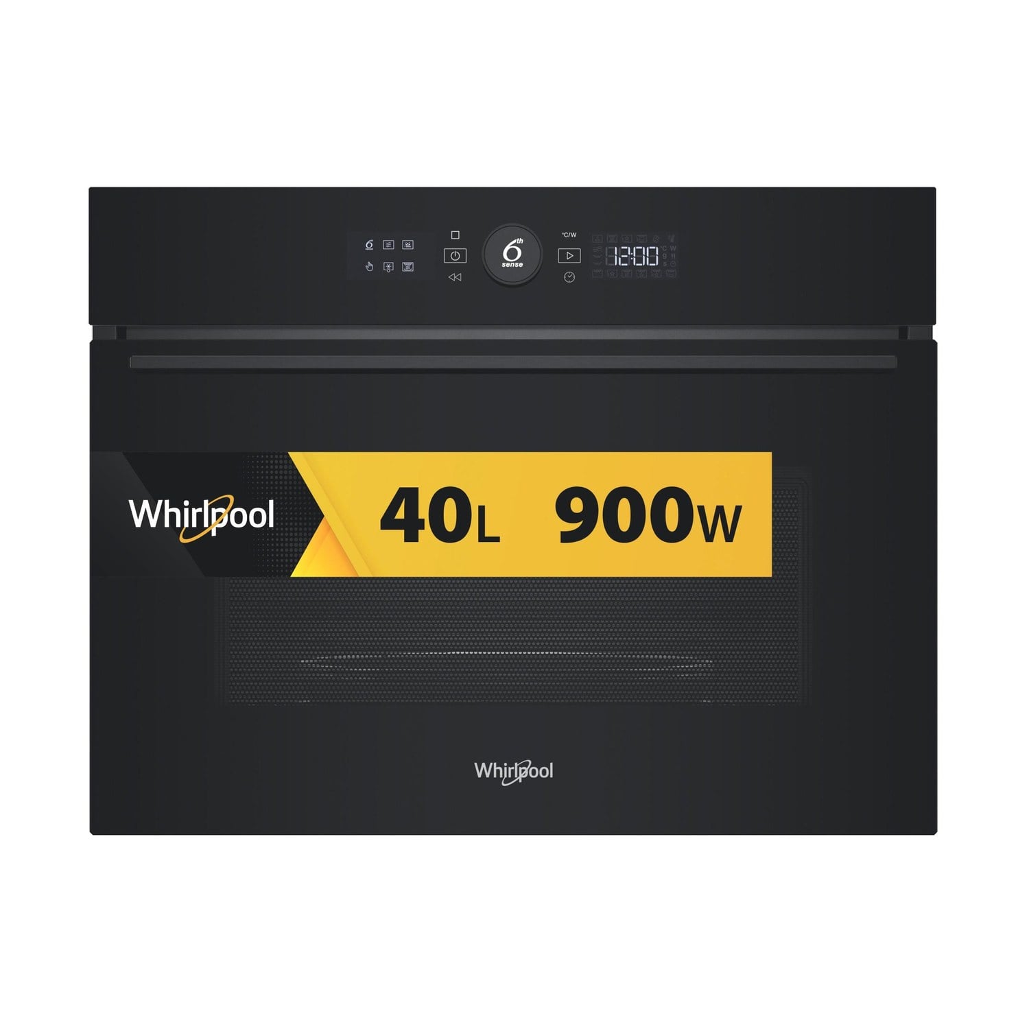 Vestavná kompaktní mikrovlnná trouba Whirlpool WMW57DMB, černá
