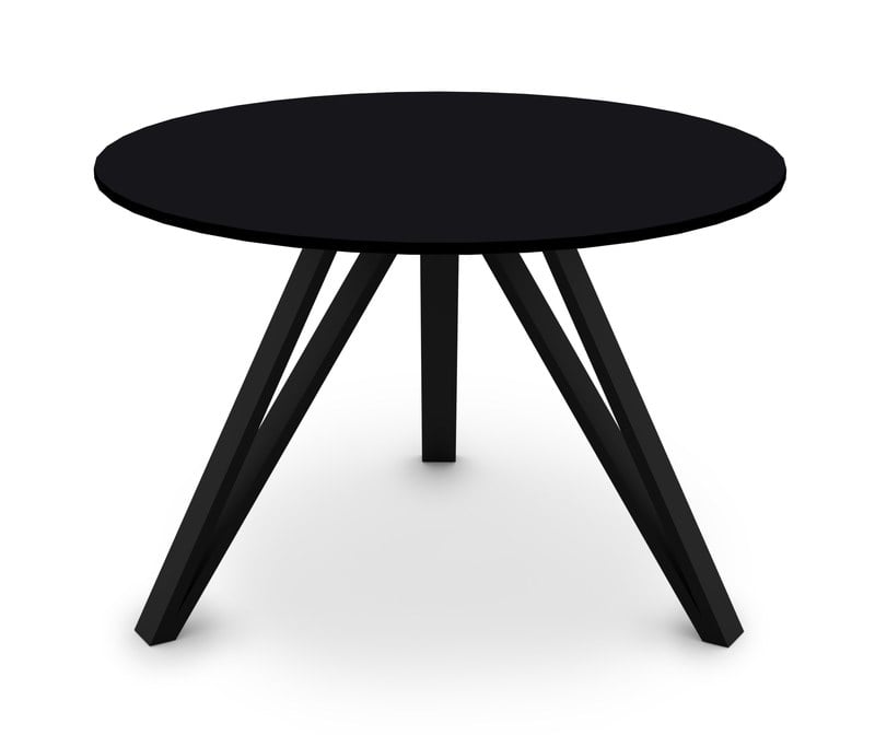 Jídelní stůl AXEL Sykora® Design Black Graphite, lak, 110 x 110 cm