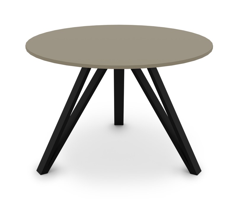 Jídelní stůl AXEL Sykora® Design Sand Grey, lak, 110 x 110 cm