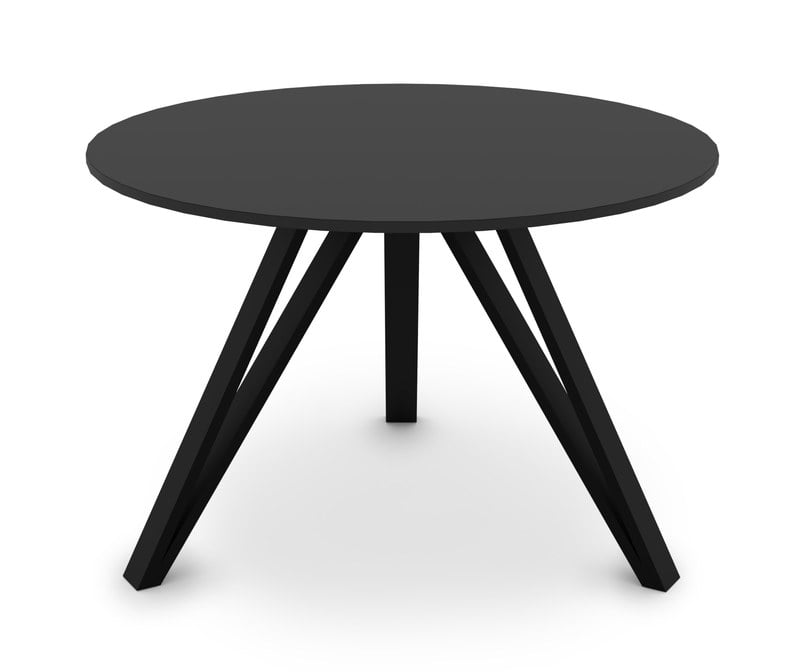 Jídelní stůl AXEL Sykora® Design Truffle Brown, lak, 110 x 110 cm