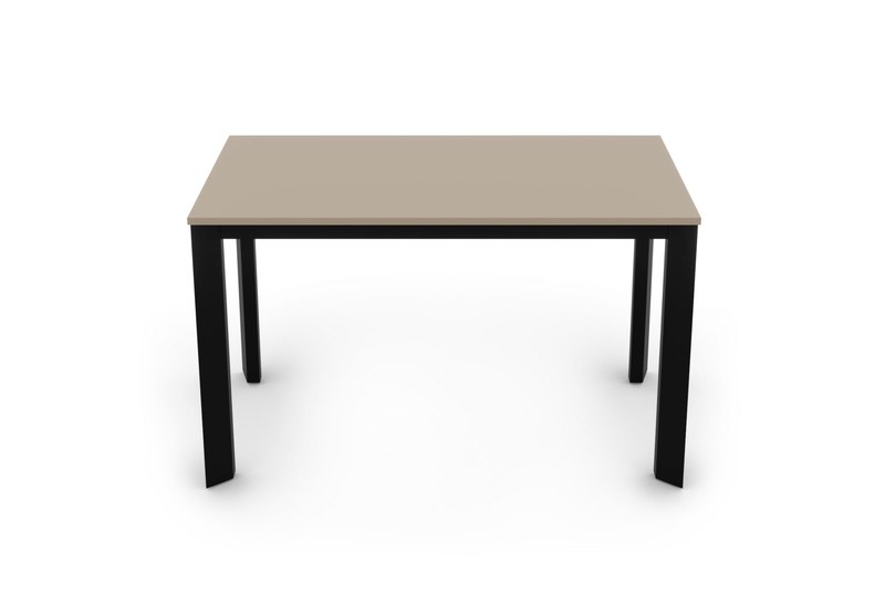 Jídelní stůl EDGY Sykora® Design Champagne, lak, 130 x 80 cm