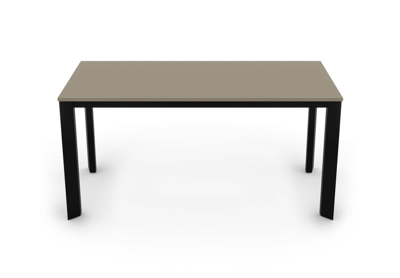 Jídelní stůl EDGY Sykora® Design Sand Grey, lak, 160 x 80 cm