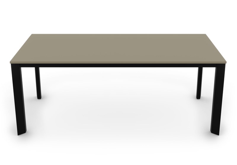 Jídelní stůl EDGY Sykora® Design Sand Grey, lak, 200 x 100 cm
