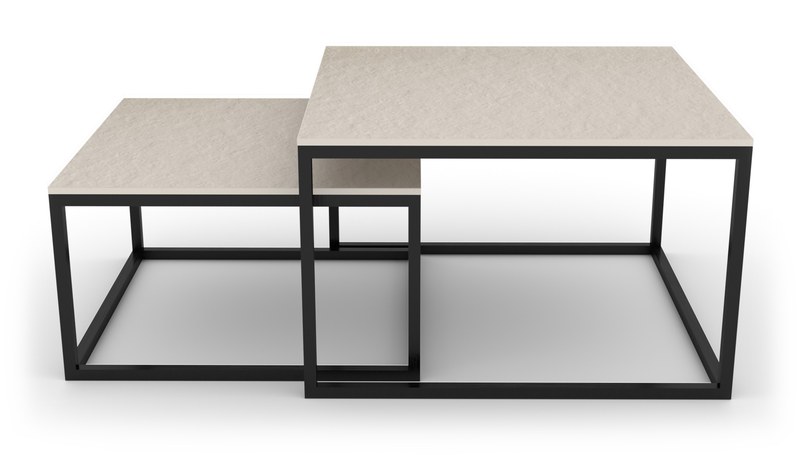 Konferenční stolek Sykora® Design Level Duo, kompakt, Solid Grey