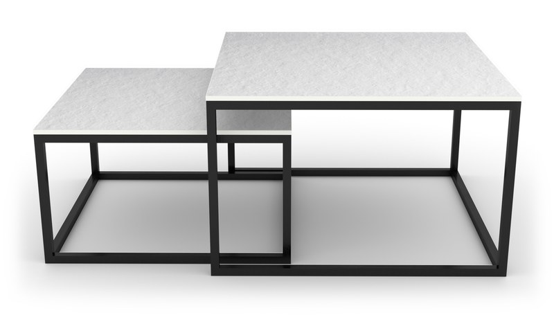Konferenční stolek Sykora® Design Level Duo, kompakt, Solid White