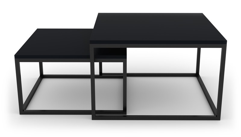 Konferenční stolek Sykora® Design Level Duo, lak, Black Graphite Evermat