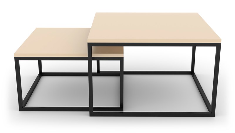 Konferenční stolek Sykora® Design Level Duo, lak, Champagne Evermat