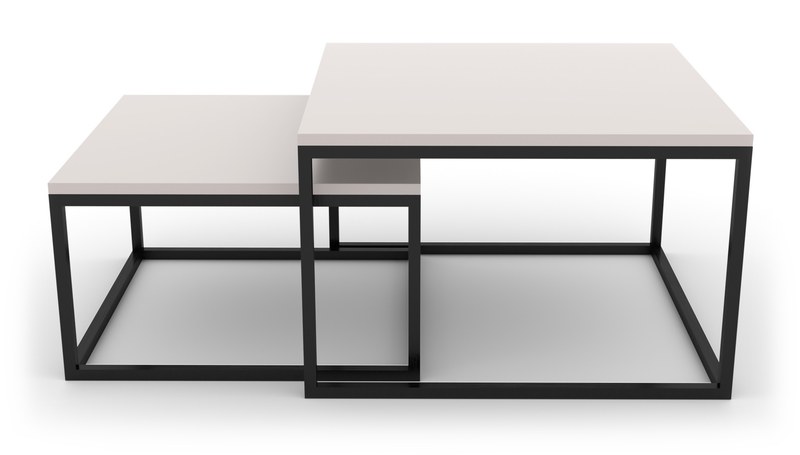 Konferenční stolek Sykora® Design Level Duo, lak, Kašmír Evermat