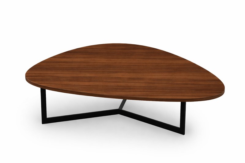 Konferenční stolek Sykora® Design MELODY SMALL s rovnou hranou Ořech Mocca