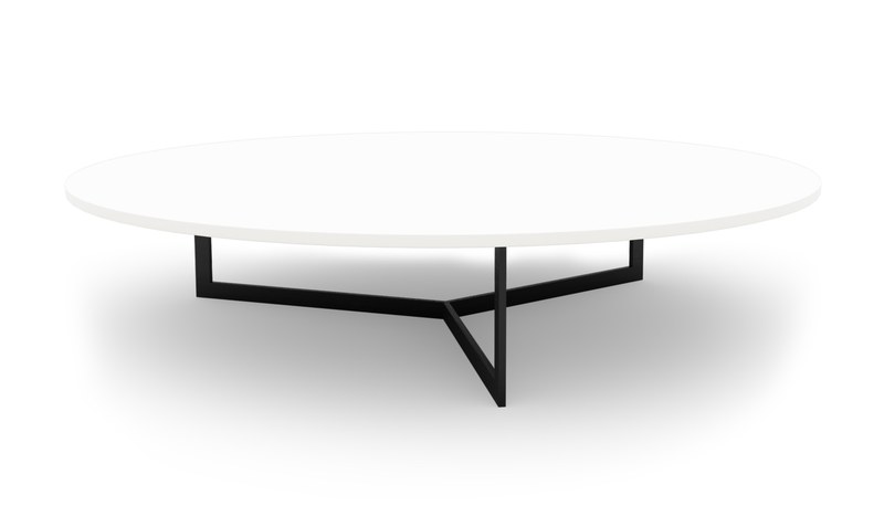 Konferenční stolek Sykora® Design MOOD BIG s rovnou hranou, lak, Alpine White Evermat