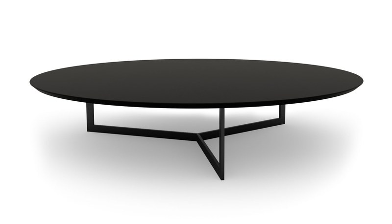 Konferenční stolek Sykora® Design MOOD BIG s zkosenou hranou, lak, Black Graphite Evermat