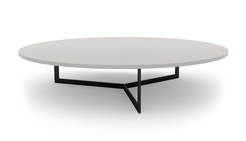 Konferenční stolek Sykora® Design MOOD BIG s rovnou hranou, lak, Kašmír Evermat