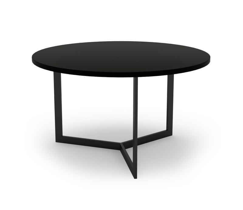Konferenční stolek Sykora® Design MOOD MEDIUM s rovnou hranou. lak, Black Graphite Evermat