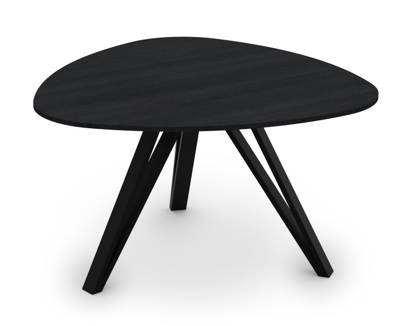 Jídelní stůl NOIR Sykora® Design Dub Nero, LTD18, 126 x 126 cm
