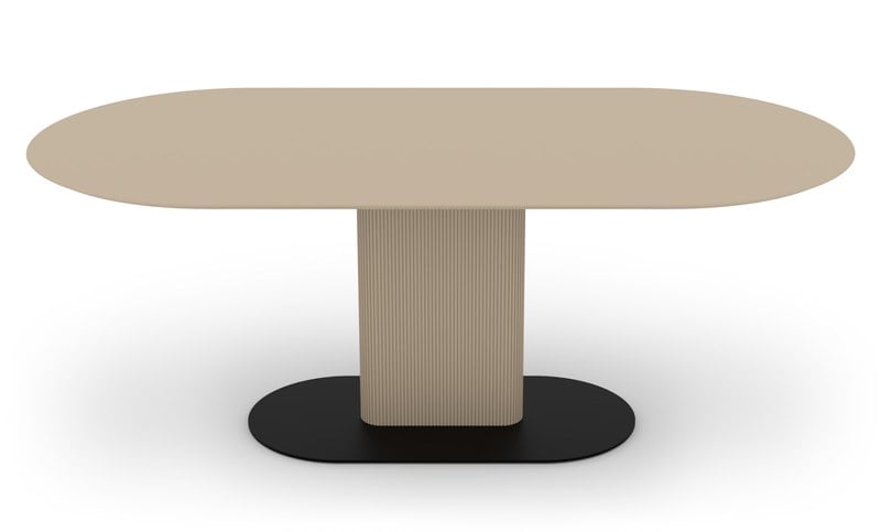 Jídelní stůl Rondo, design  lak mat Champagne, 200x100