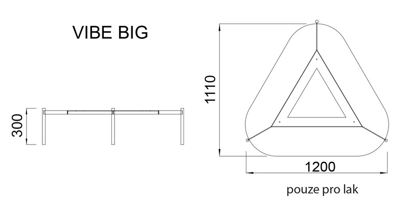Konferenční stolek Sykora® Design VIBE BIG LTD, Casella Šedý